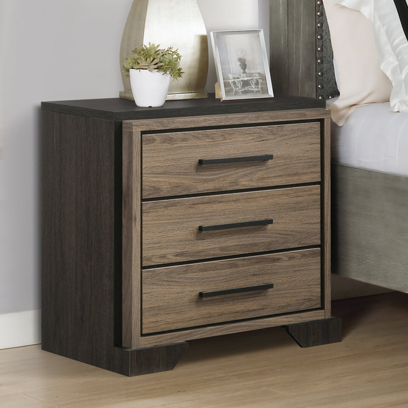 Table de chevet 3 tiroirs Cherryford