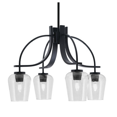 Lustre Madilynn Light, Downlight, illustré avec verre transparent de 5 po