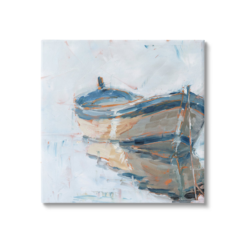 Motomarine abandonnée, Toile, H 24 po x l 24 po x P 1,5 po