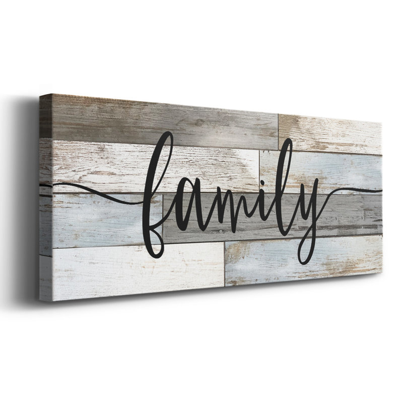 " Family ", 12" H x 30" W x 1.5" D