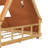 Marion House Bed with Tent, Light & Wooden Frame-697311883-697311885