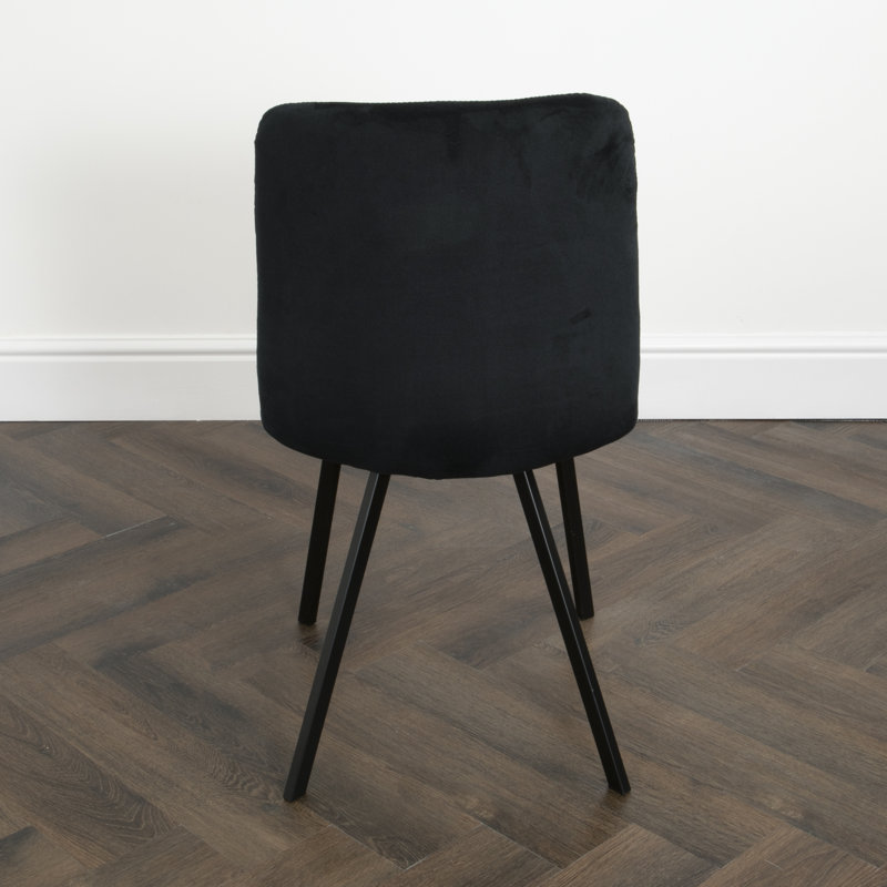 Parkton Tufted Side Chair, Black, Black