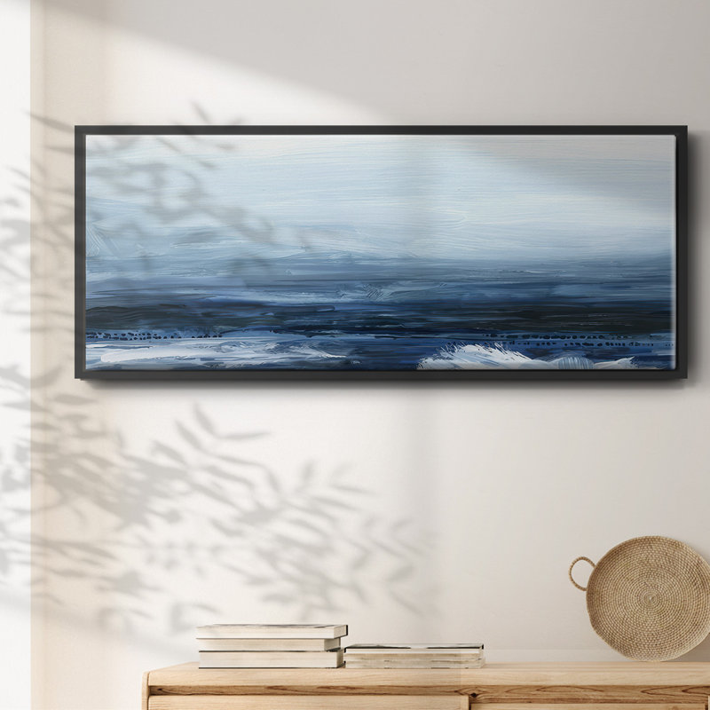 View from the Lighthouse II- Framed Canvas, 8" H x 20" W