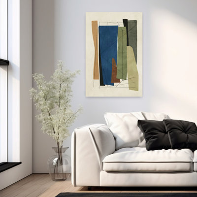 Synchro I, art géométrique minimaliste abstrait