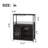 Wine Bar Rack Cabinet with Light, Adjustable Shelves Coffee Bar Cabinet