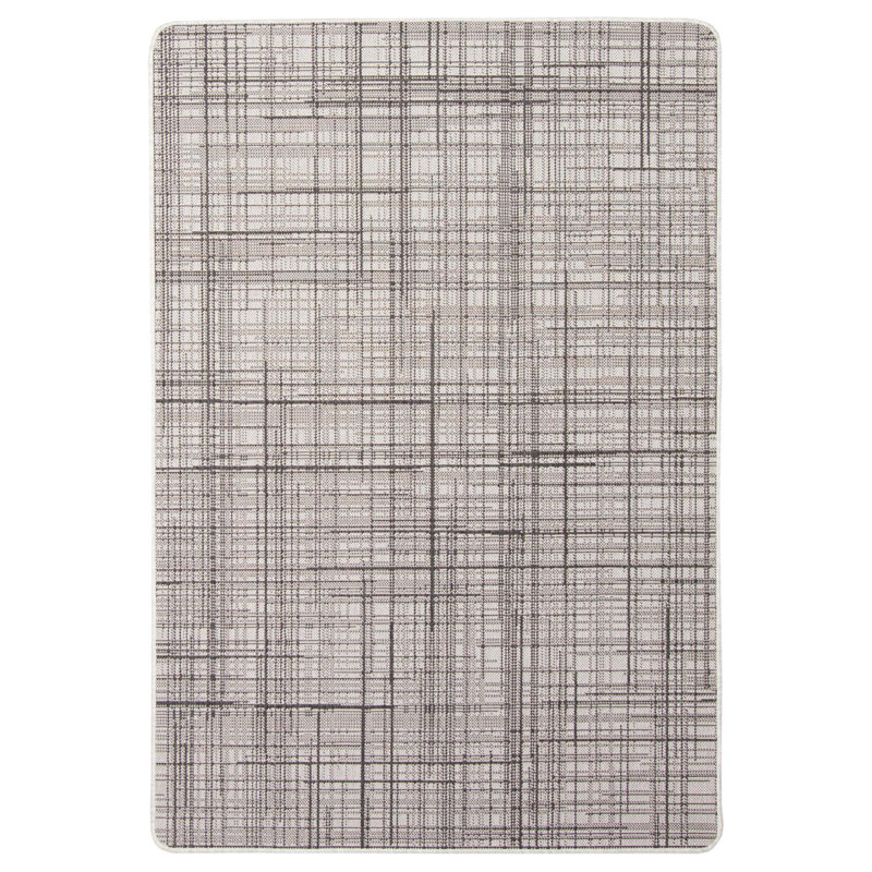 Tapis gris intérieur / extérieur Vista, Rectangle 4 pi 4 po x 6 pi 5 po