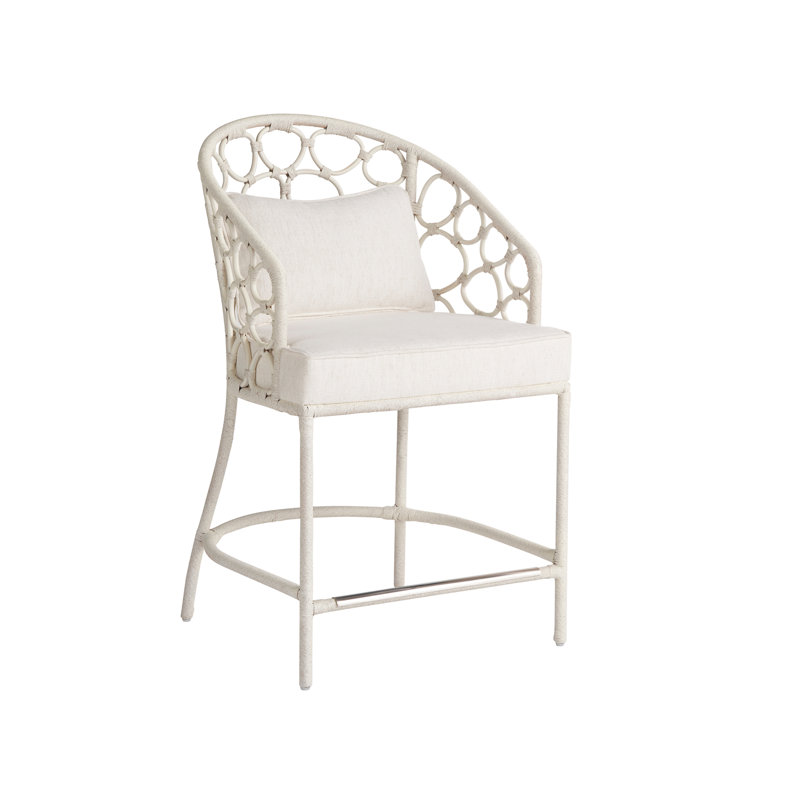 Tabouret de comptoir 24 po Rosalie, Blanc