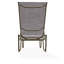 Gardenella Sling Aluminum Frame  16" High Four-Position Lay-flat Stacking Armless Chaise-98940335-98940364