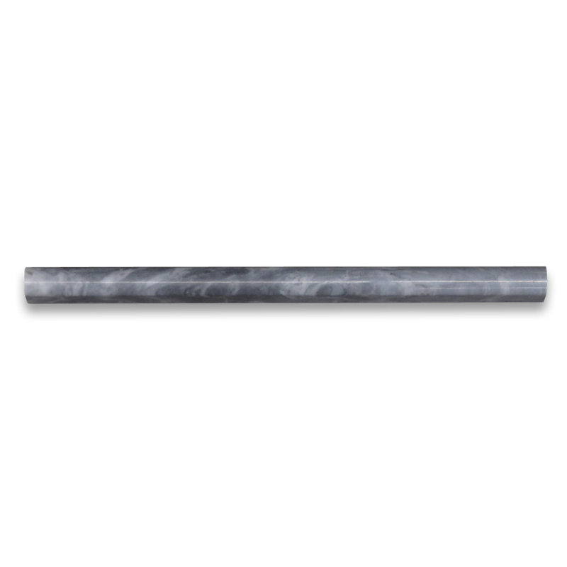 Bardiglio 1" x 12" Marble Grid Mosaic Wall & Floor Tile, Dark Gray