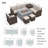 Wicker/Rattan 8 - Person Seating Group with Cushions