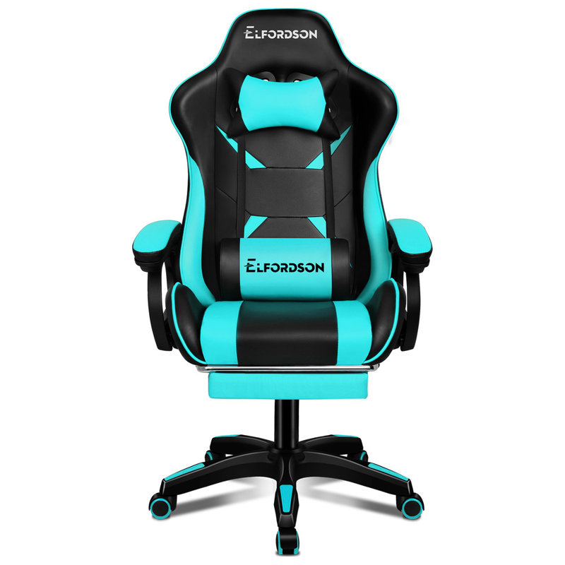 ELFORDSON Game Chair, Cyan