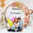Costway 7.4 Ft Round Wedding Arch Wooden Arbour Backdrop Stand With Triangular-Shaped Base