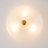 3-Light Bowl Glass Semi Flush Mount