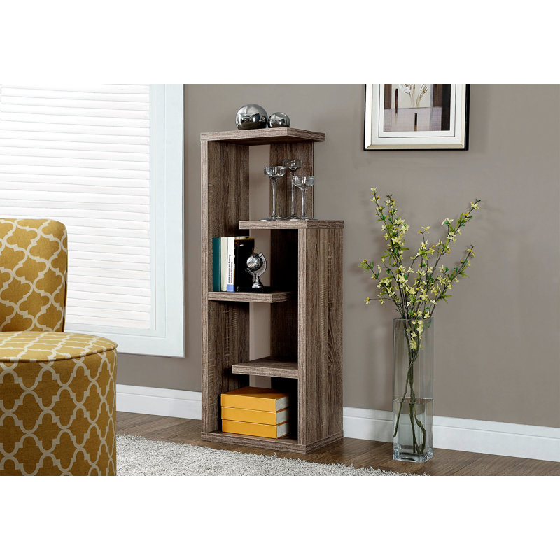 Bibliothèque, bibliothèque, étagère, 4 niveaux, H 48 po, bureau, chambre à coucher