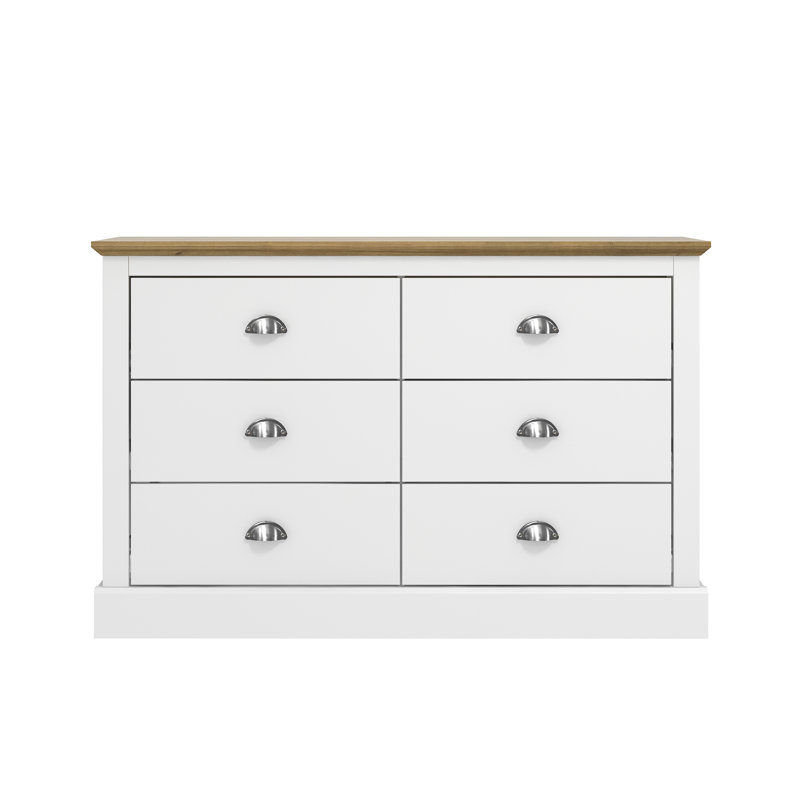 Sufy 3+3 Drawer Chest, White