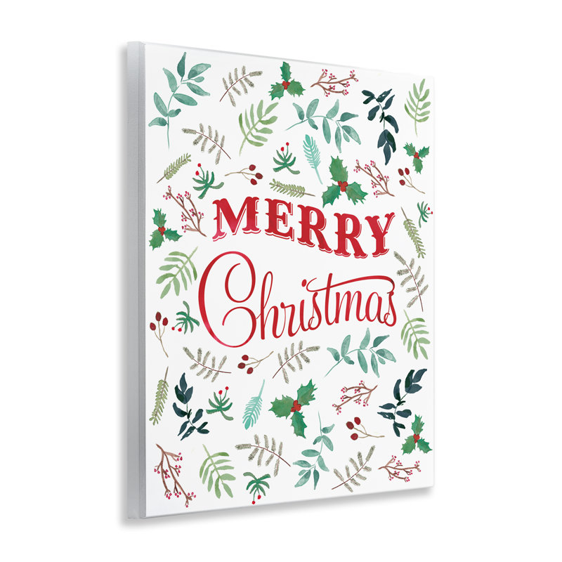 Motif botanique de Noël, estampe numérique par Amanda Murray