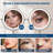 Lighted Makeup Mirror with 10X Magnification, 360° Rotatable Dual-Sided Vanity Mirror, USB Rechargeable with 3 Color Lighting-134068204