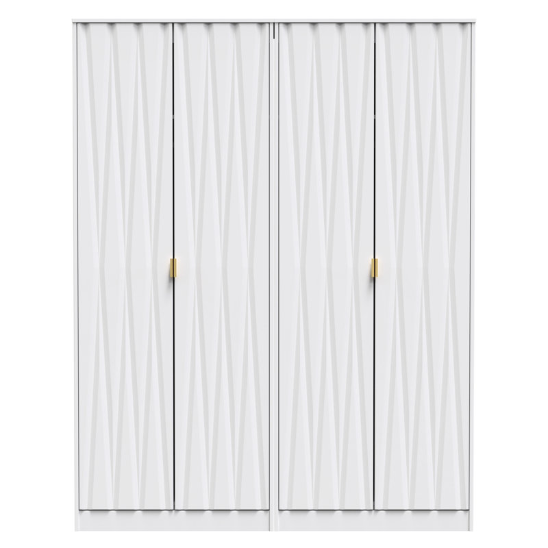 Baturhan Manufactured Wood Wardrobe, White Matt
