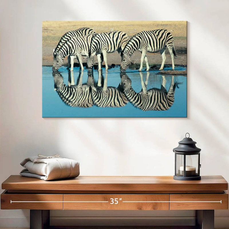Brampt Etosha Burchell's Zebra, 16" H x 24" W