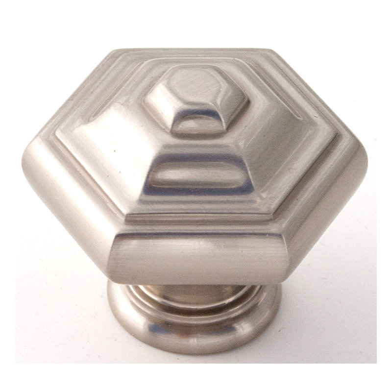 Geometric Knob, Satin Nickel
