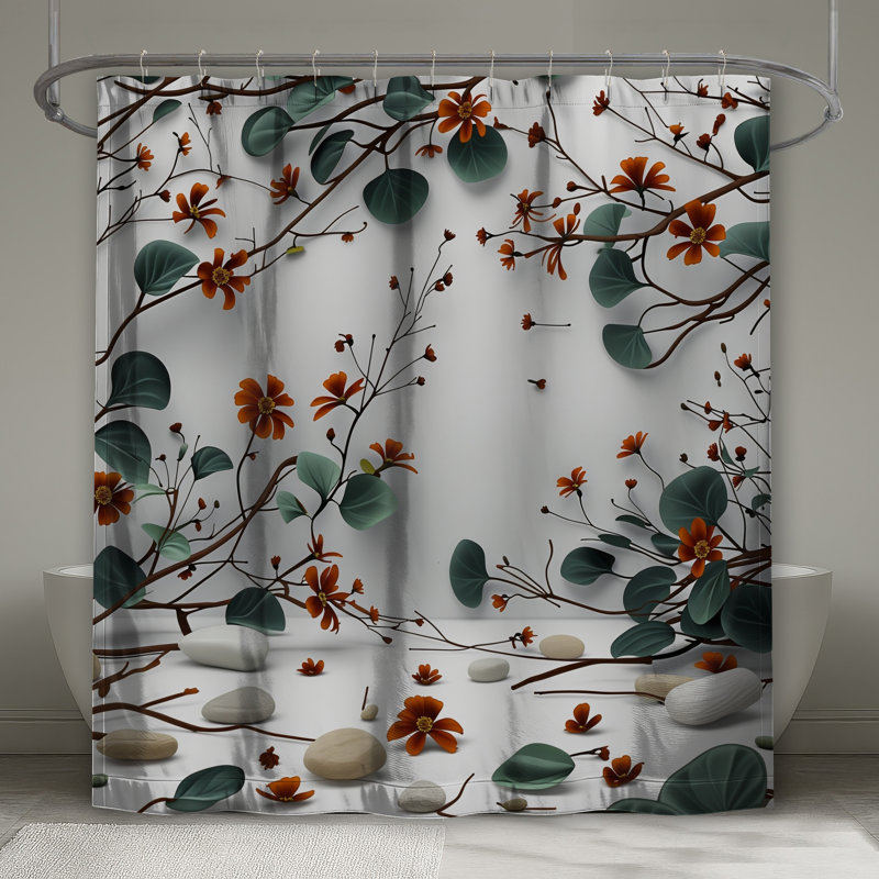 Rideau de douche Floral, L 70 po x H 84 po