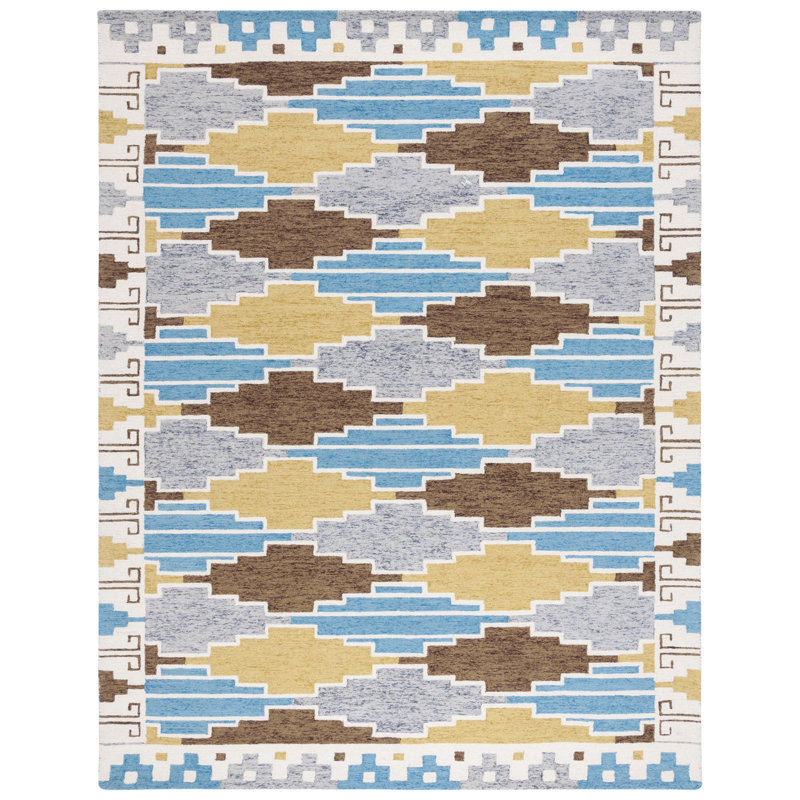 Tapis bleu / ivoire Shirley Drive 913, Rectangle 8 pi x 10 pi