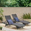 Fauteuil en osier avec accoudoirs Salem