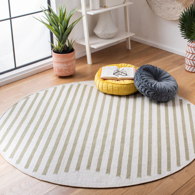 Estuardo Hand Woven Cotton Striped Rug