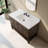 Chazden 48" Herringbone Design Single Bathroom Vanity with Engineered Stone Top