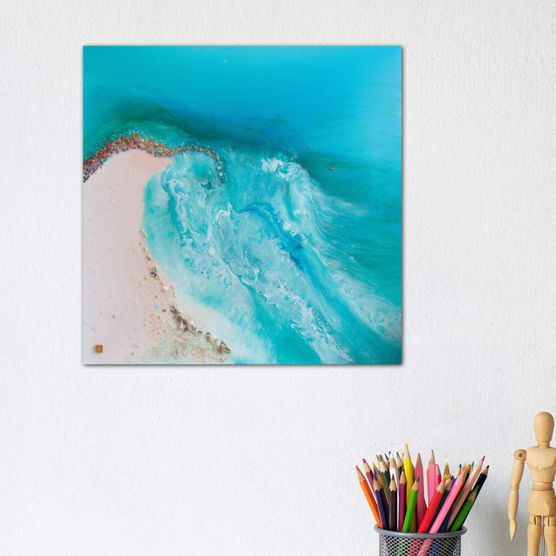 Durdle Door by Antuanelle - Painting on Canvas, 30.48 cm H x 30.48 cm W, Wrapped Canvas