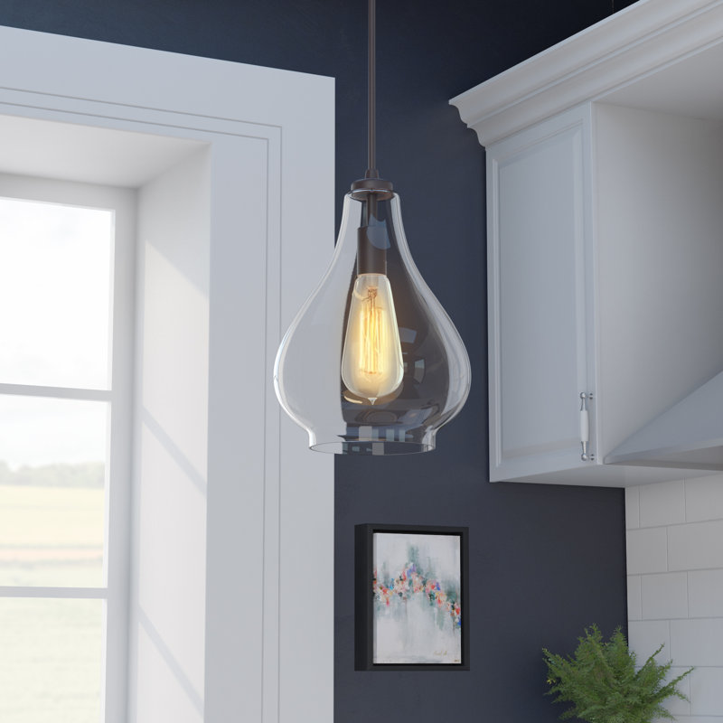 Luminaire suspendu simple 1 lumières Castorena