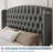 51" Tall Bed Frame with Deep Button Tufted Wingback Headboard and Footboard-273331182