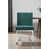 Velours vert / argent