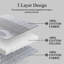 Ensembles de courtepointe 100% coton 98 po x 90 po DDUOXIN - 1 courtepointe avec 2 taies décoratives-117613576-117613578