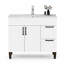 Ensemble de meuble-lavabo flottant mural moderne 40 "avec lavabo en céramique Modern