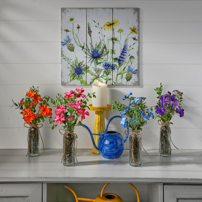 Arrangement de verre 14 po Summer Garden