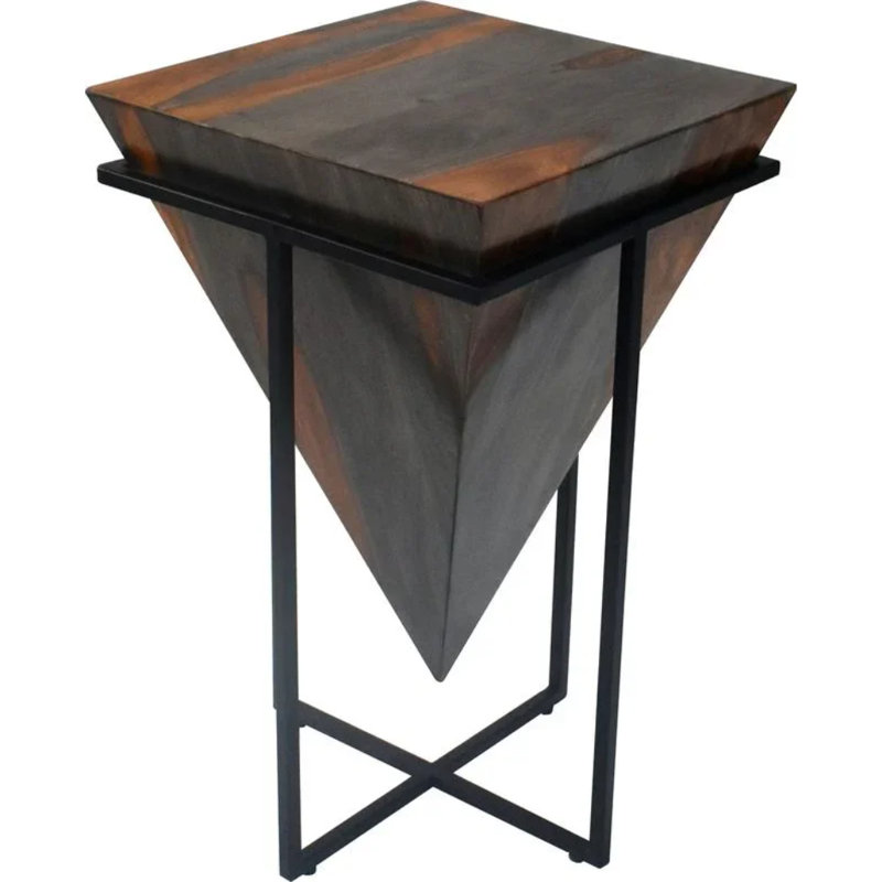 Table d'appoint carrée en bois Foston