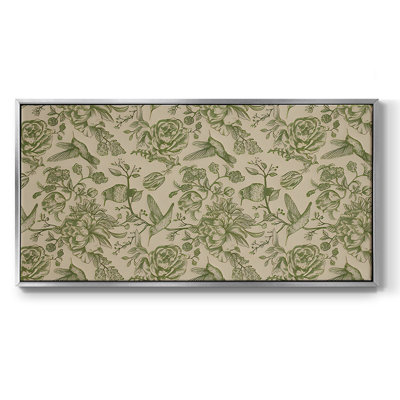 Botanical Series-CDIV- Toile tendue avec châssis tendue, prête à être accrochée