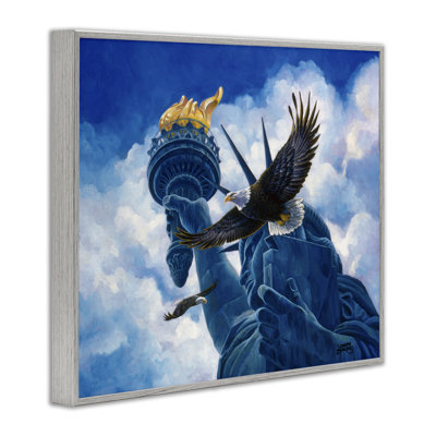 Statue de l'esprit de la liberté, estampe numérique, design by Joseph Burgess