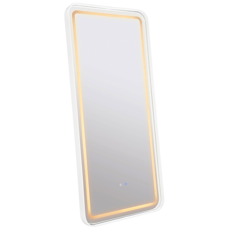 Natsuyo 32 X 71 Inch Led Standing Mirror Bt Speakers, Black