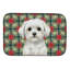 Tapis de séchage de Noël Maltese PoinsettIas