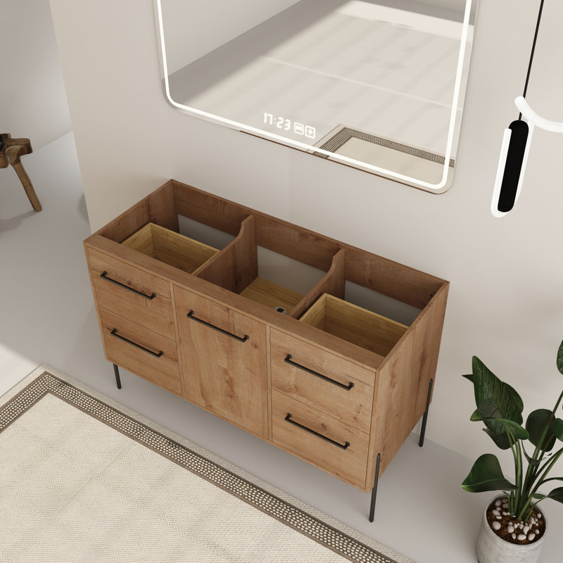 Base de meuble-lavabo simple 48 po Eldrin, armoire de base sans lavabo