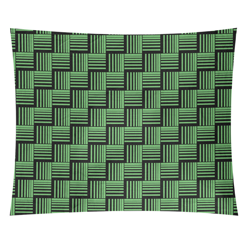 Tapisserie, H 51 po x l 60 po, Noir/vert