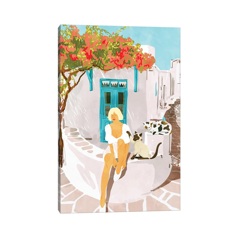 Greek Vacay by 83 Oranges - Wrapped Canvas Gallery-Wrapped Canvas Giclée, 30.48cm H x 20.32cm W