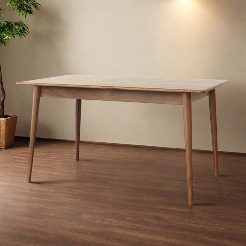 White oak modern dining table, 29.53"H x 62.99"L x 31.5"W