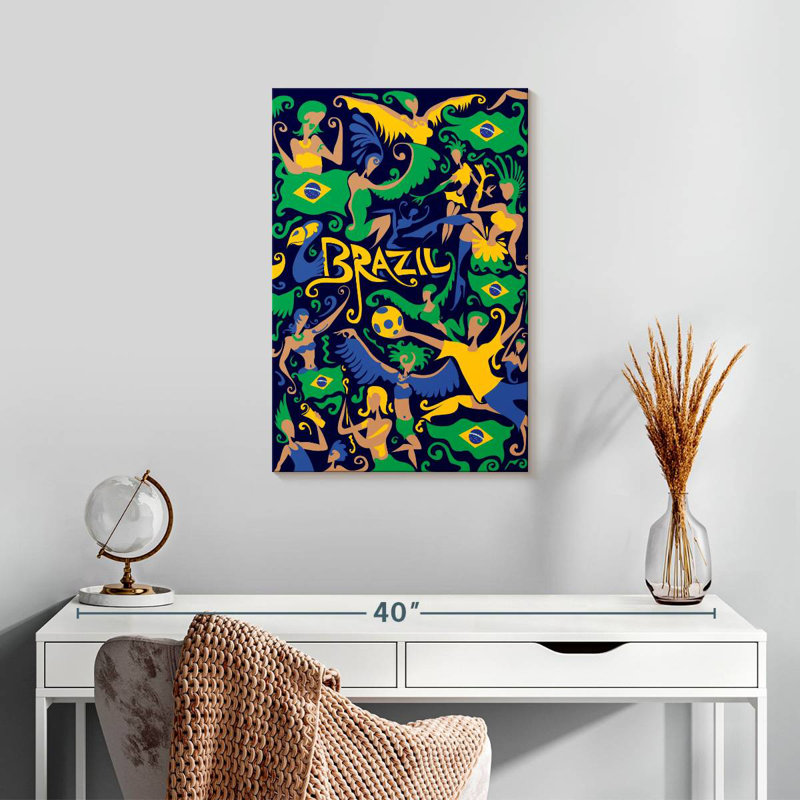 Mardi gras brésilien Nicci, H 24 po x l 16 po