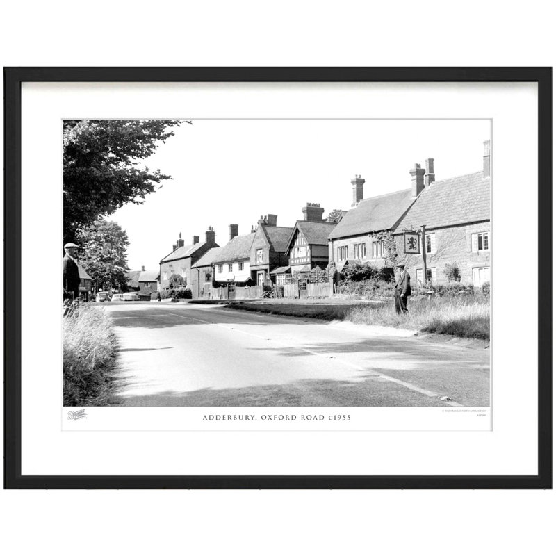 Adderbury, Oxford Road C1955 by Francis Frith - Single Picture Frame Print, 40cm H x 50cm W x 2.3cm D