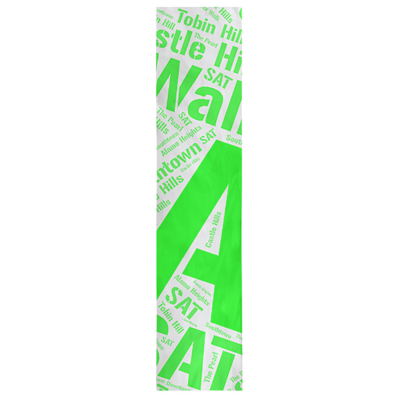 Chemin de table blendtable en coton, 90 po x 16 po, Vert, San Antonio