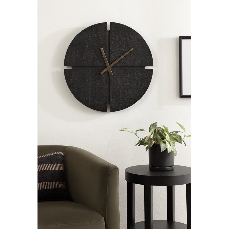 Numberless Textured Wall Clock