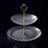 Emerick Glass Two Tier Plate